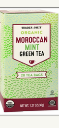 Trader Joe’s Organic Moroccan Mint Green Tea - 20 teabags