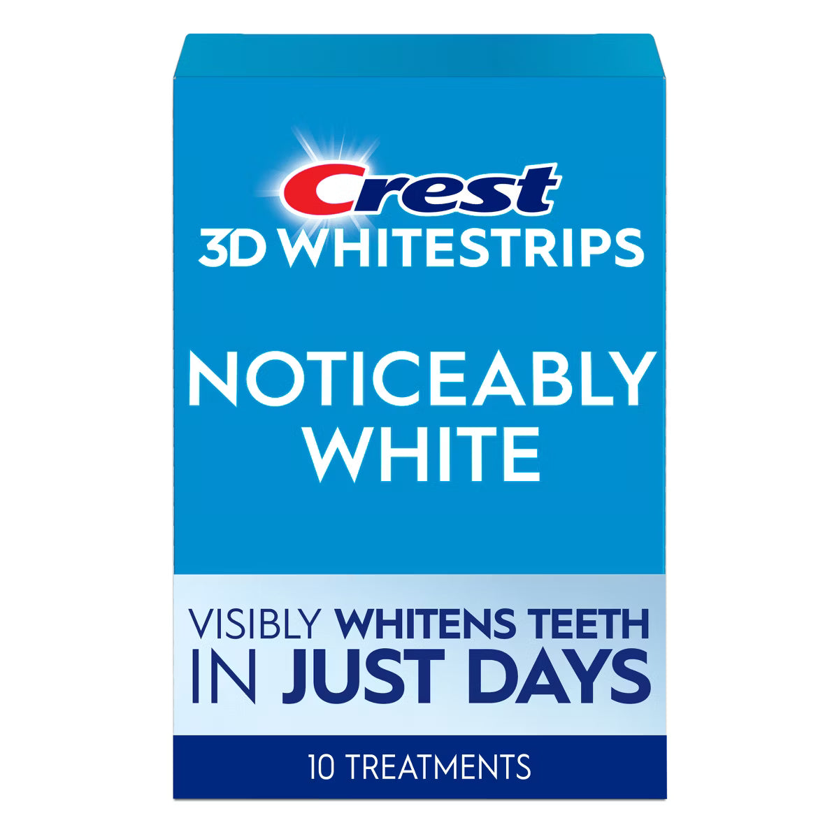 Crest 3DWhitestrips Noticeably White Teeth Whitening Strips - 10 Treatments