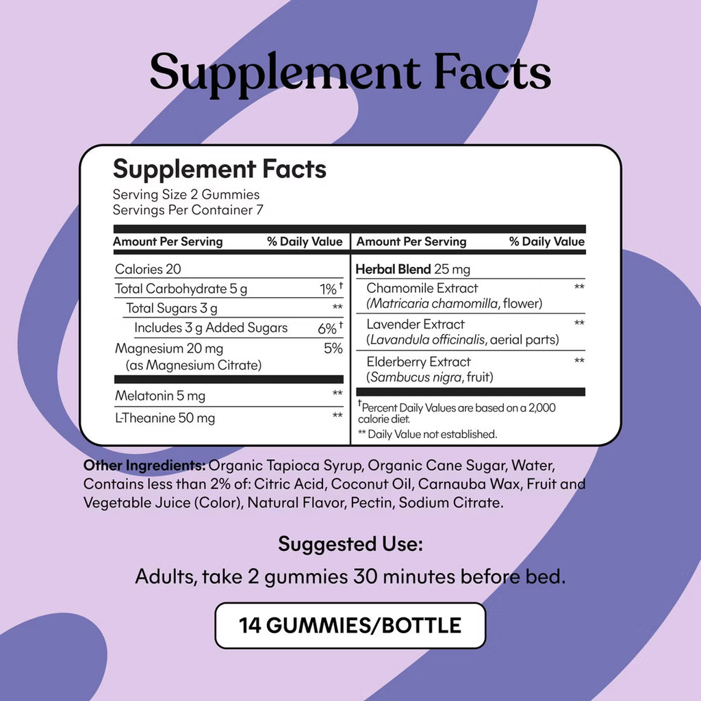 Lemme Sleep Gummies - Deep Sleep Support - Trial Pack (7 days)  5 mg