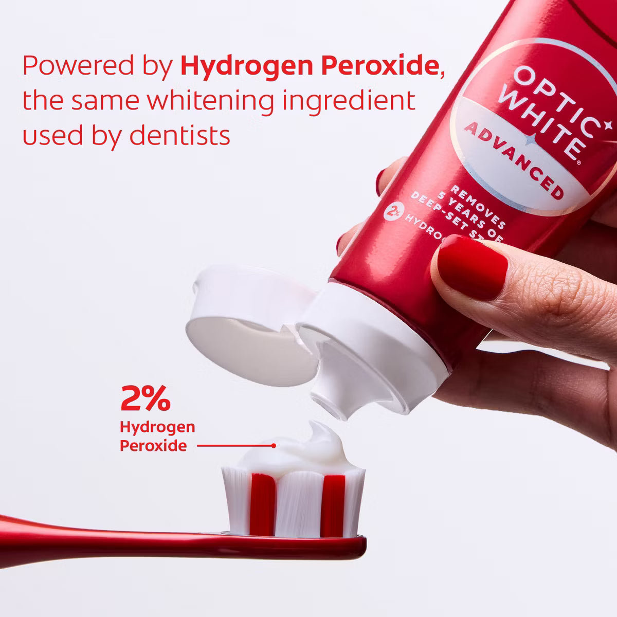 Colgate 2% Peroxide Optic White Whitening Toothpaste - Sparkling White 90g tube