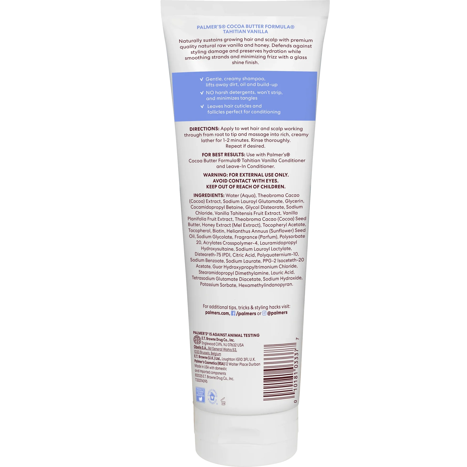 Palmers Tahitian Vanilla Shampoo