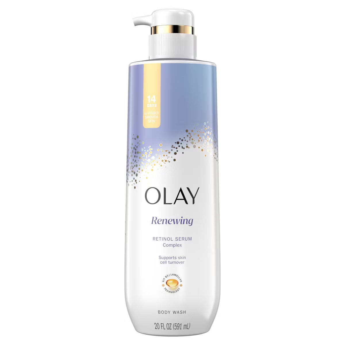 Olay Cleansing & Renewing Nighttime Body Wash with Vitamin B3 and Retinol