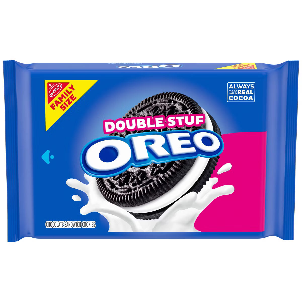 Oreo Double Stuff Chocolate Sandwich Cookies - Family Size