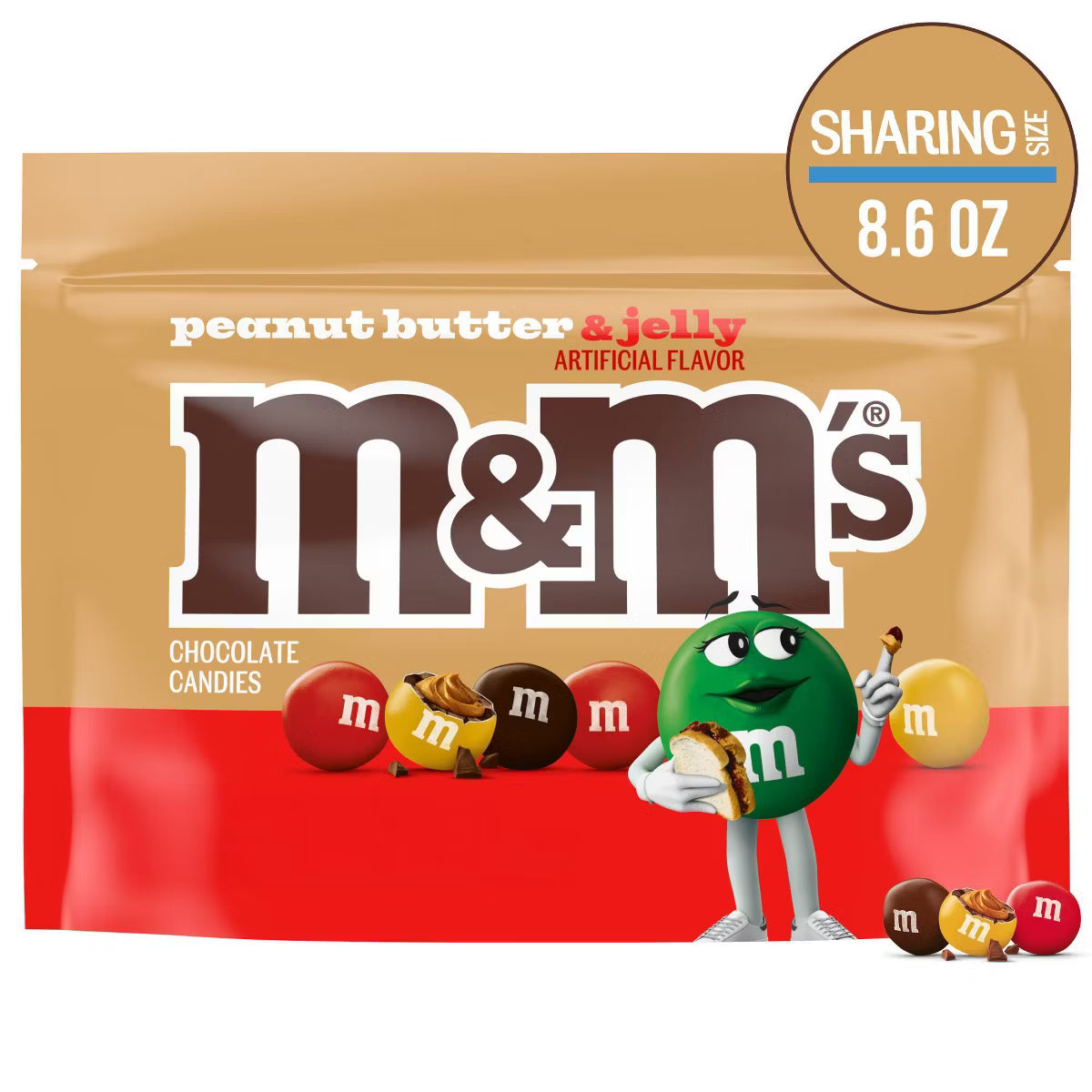 M&M's PB&J Chocolate Candy Sharing Size - 8.6oz