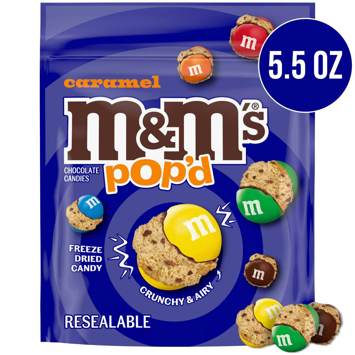 M&M’s Caramel Pop'd Freeze Dried Chocolate - 5.5oz