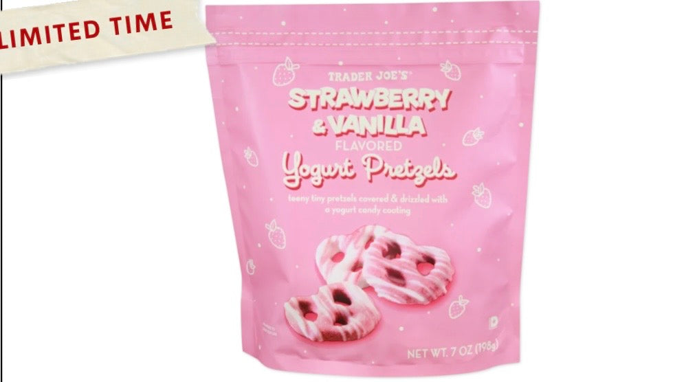 Trader Joe's Strawberry Vanilla Yogurt Pretzels