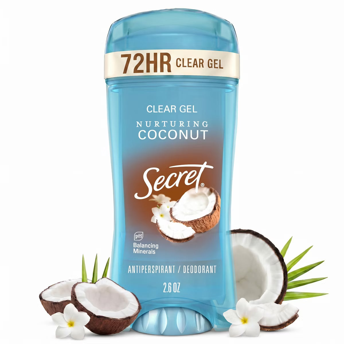 Secret Fresh Clear Gel Antiperspirant & Deodorant - Nurturing Coconut Scent