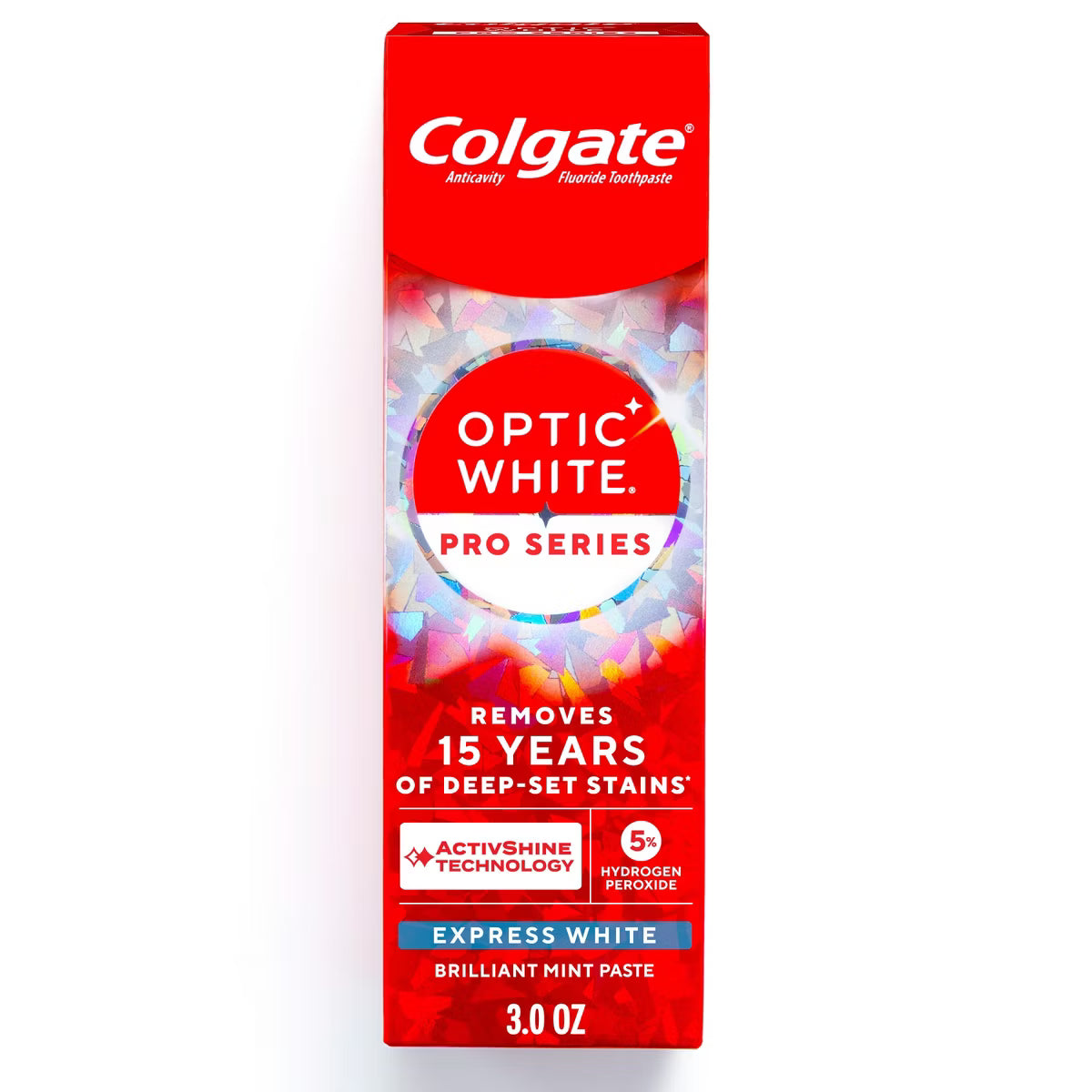 Colgate Optic White Pro Series Express White Toothpaste with 5% Hydrogen Peroxide