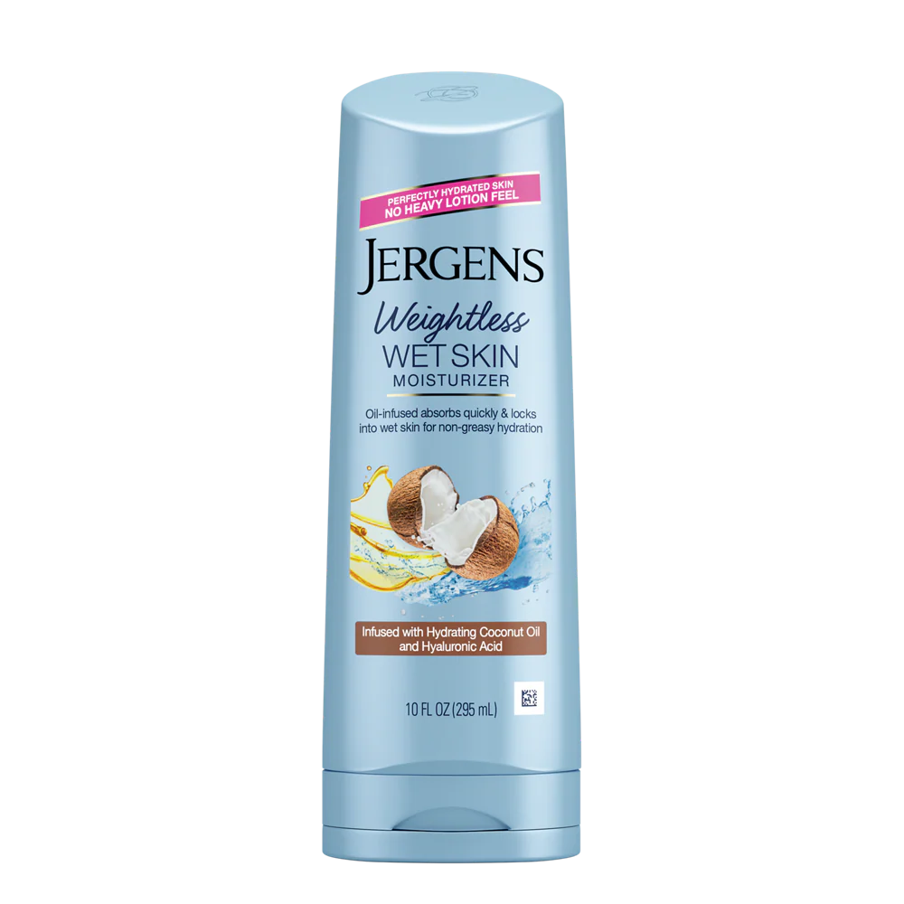 Jergens Wet Skin Body Moisturiser for Dry Skin, In-Shower Body Lotion, Coconut