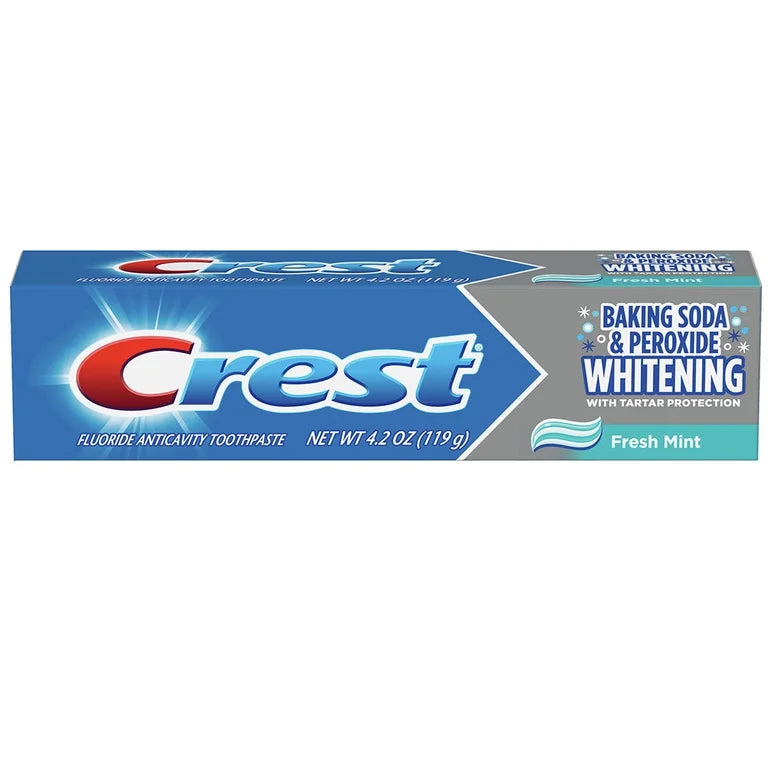 Crest Plus Baking Soda & Peroxide Whitening Toothpaste - Fresh Mint