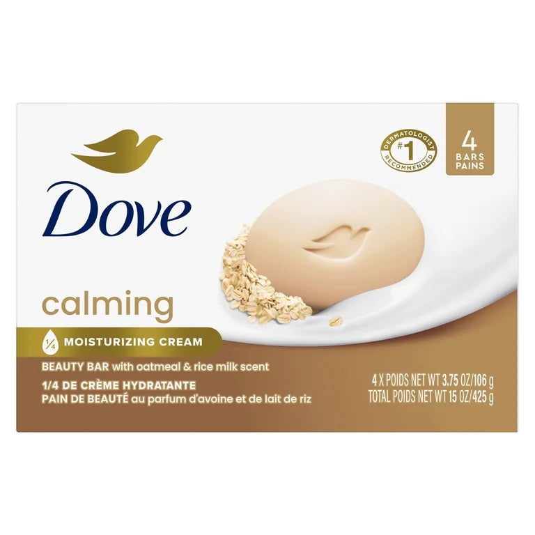 Dove Calming Soap Bar - Oatmeal & Rice Milk