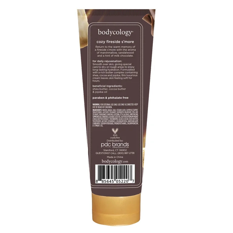 Bodycology Shea Butter Body Cream - Cozy Fireside S'more