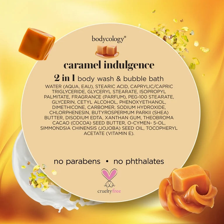 Bodycology 2-in-1 Body Wash & Bubble Bath - Caramel Indulgence