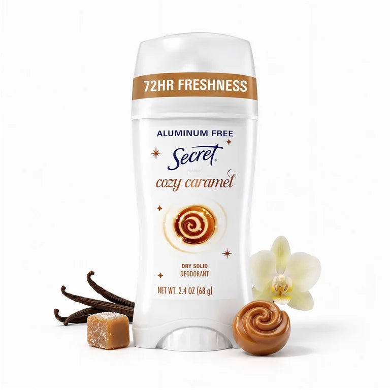 Secret Aluminum Free Deodorant Stick - Cozy Caramel