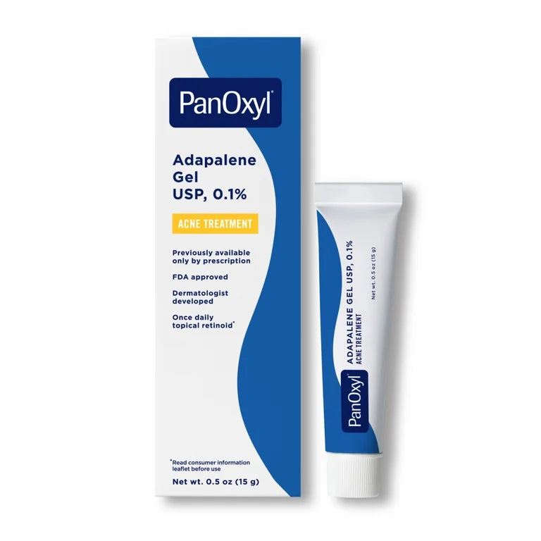PanOxyl Adapalene 0.1% Leave-On Gel, Retinoid Acne Treatment